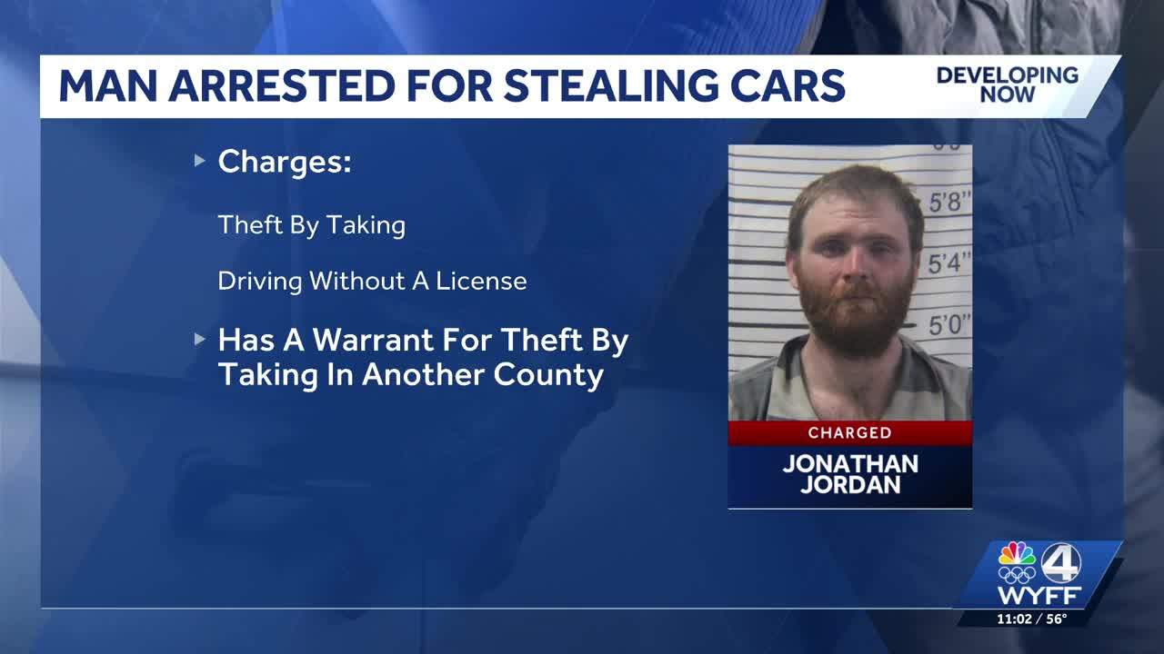 Georgia man facing felony charges after stealing two cars