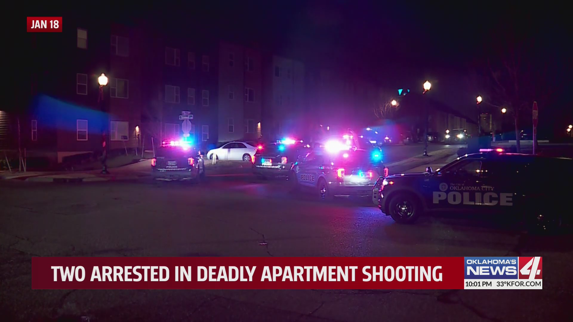 Two arrested in deadly apartment shooting