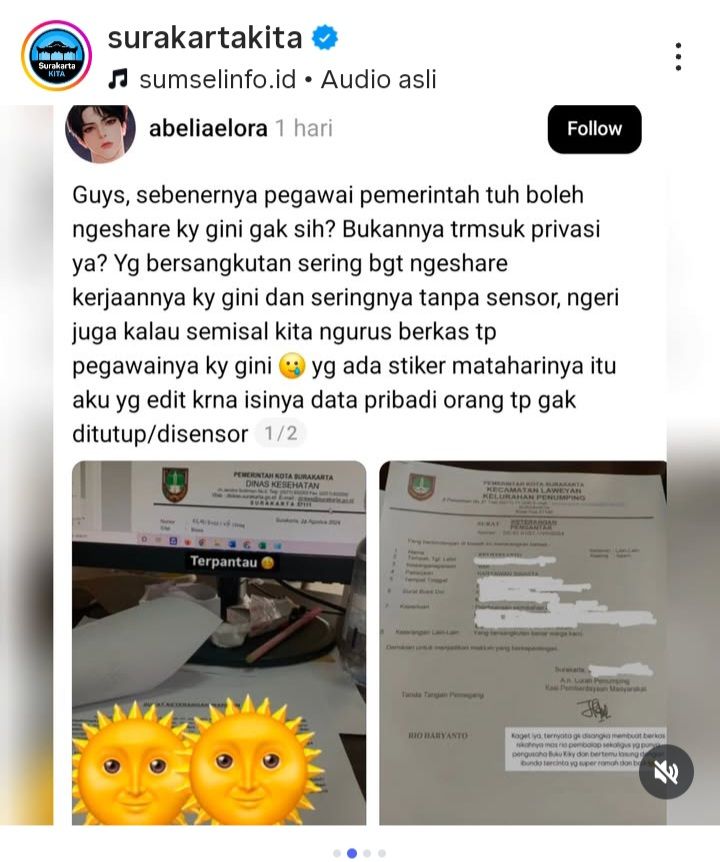 Kronologi data pribadi Rio Haryanto disebar pegawai kelurahan di Solo ...