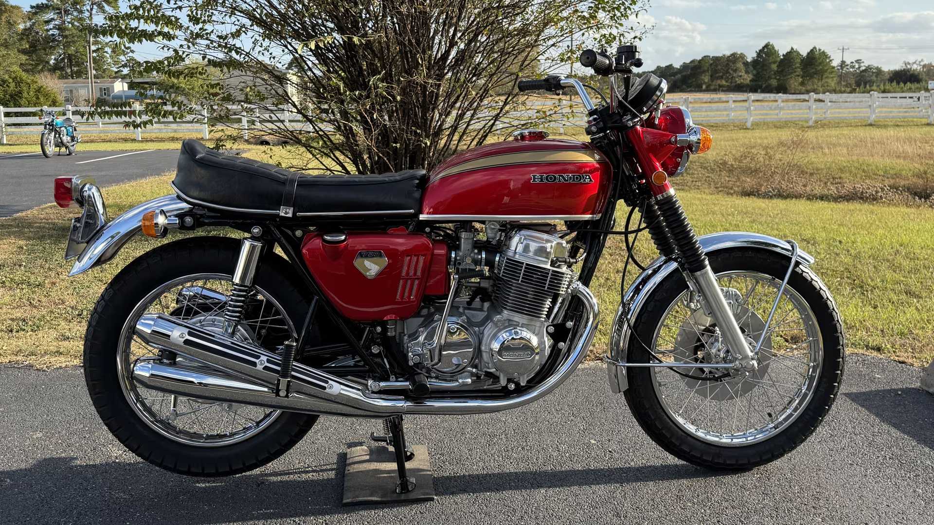 Red 1969 Honda CB750