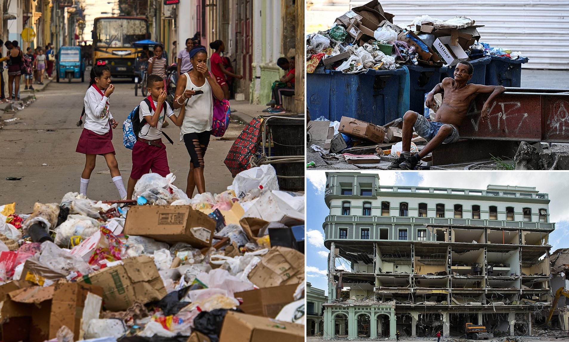 The collapse of Communist Cuba: Piles of garbage block the streets ...