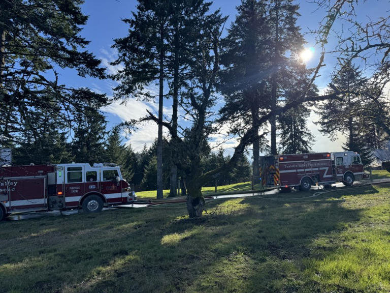 Newberg fire displaces 5 people, home and RV total losses