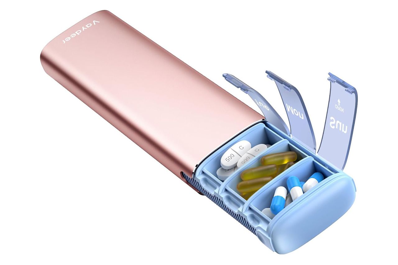 Vaydeer Metal Travel Pill Organizer