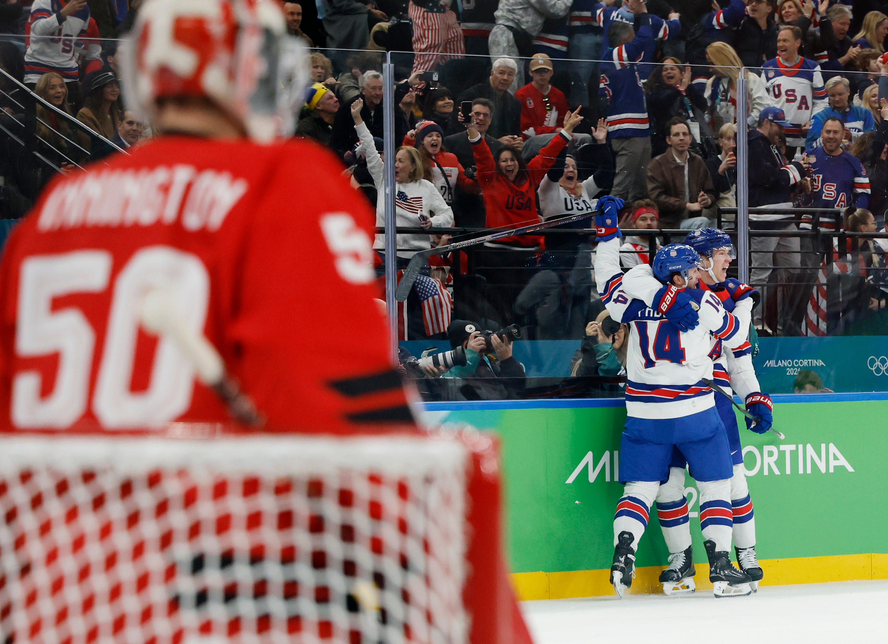 USA beats Canada 2-1 to win gold at Olympics on Jack Hughes' OT winner