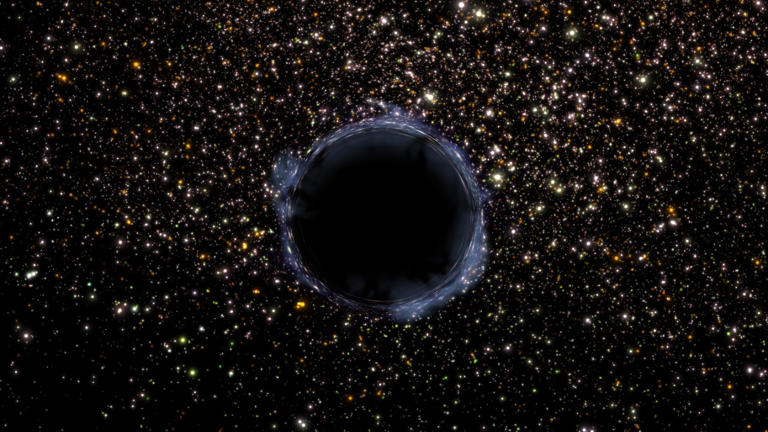 Hubble spots rogue black hole 5,000 light years away tearing through space