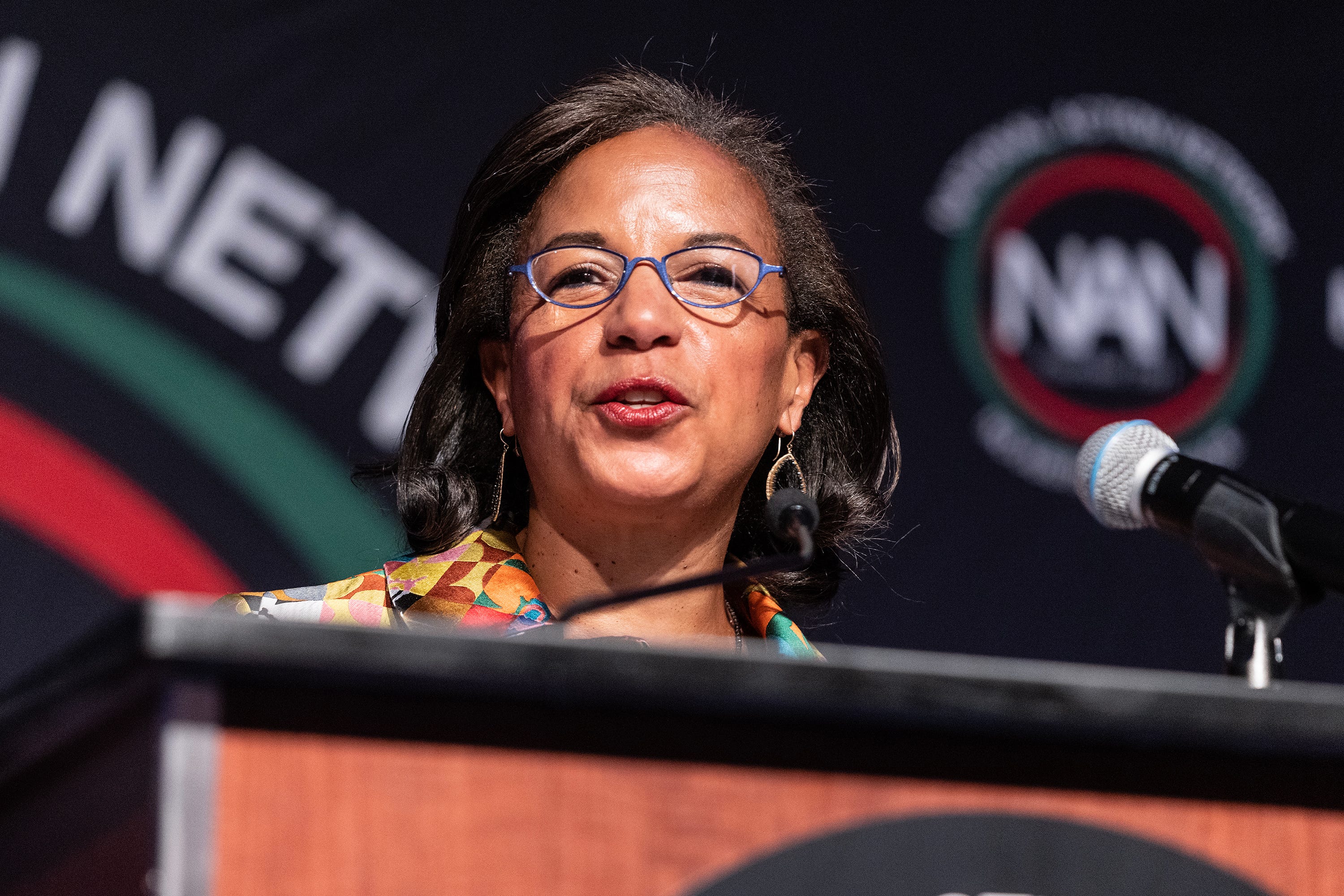 Susan Rice speaks during and event in 2023 Lev Radin/Pacific Press/LightRocket via Getty Images