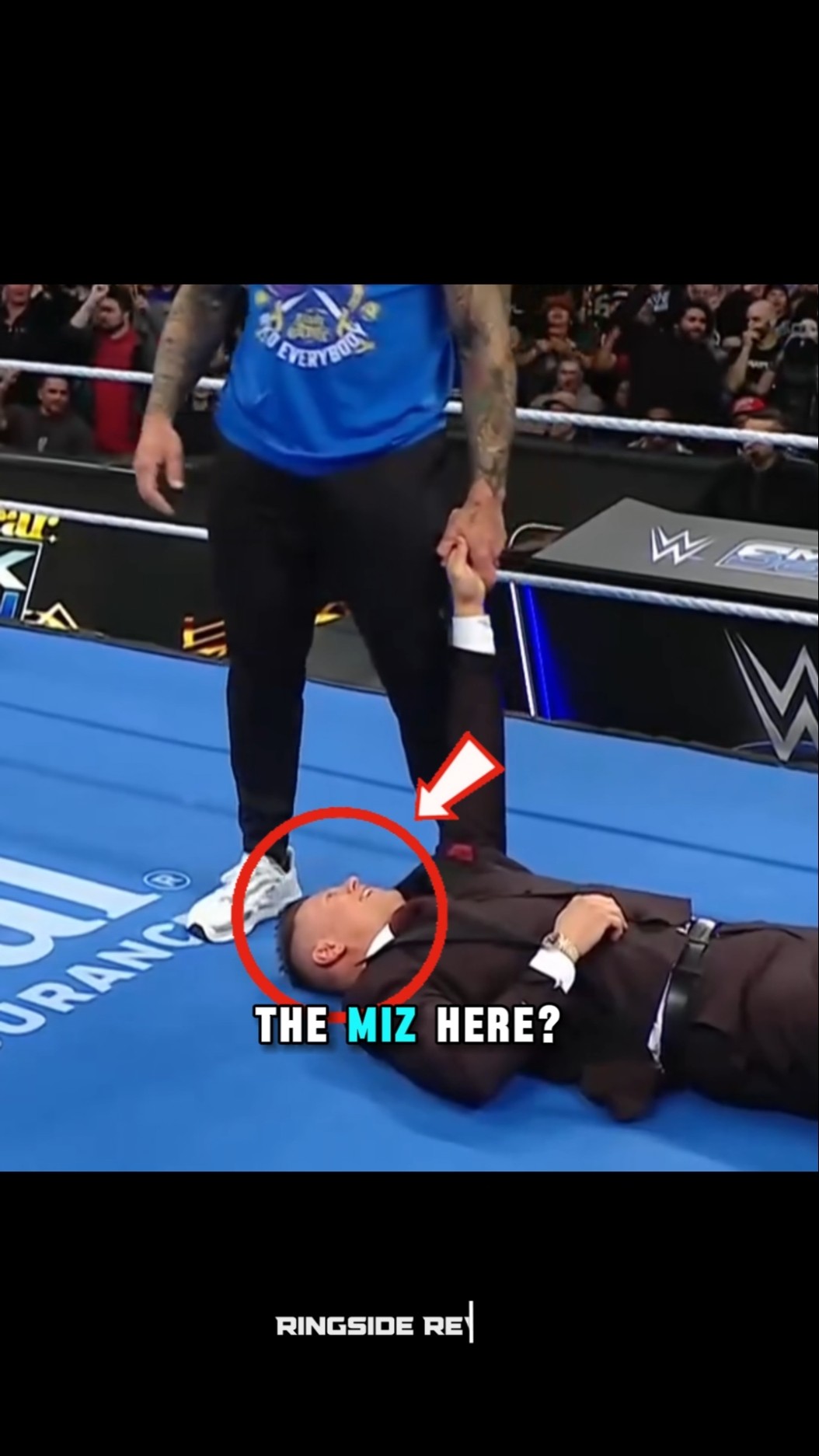 The Miz looked way too happy to take another RKO 😅