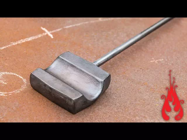 Forging a half-round swage from scratch