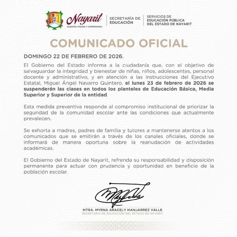 Suspenden clases en Nayarit por la violencia desatada tras la muerte de ...