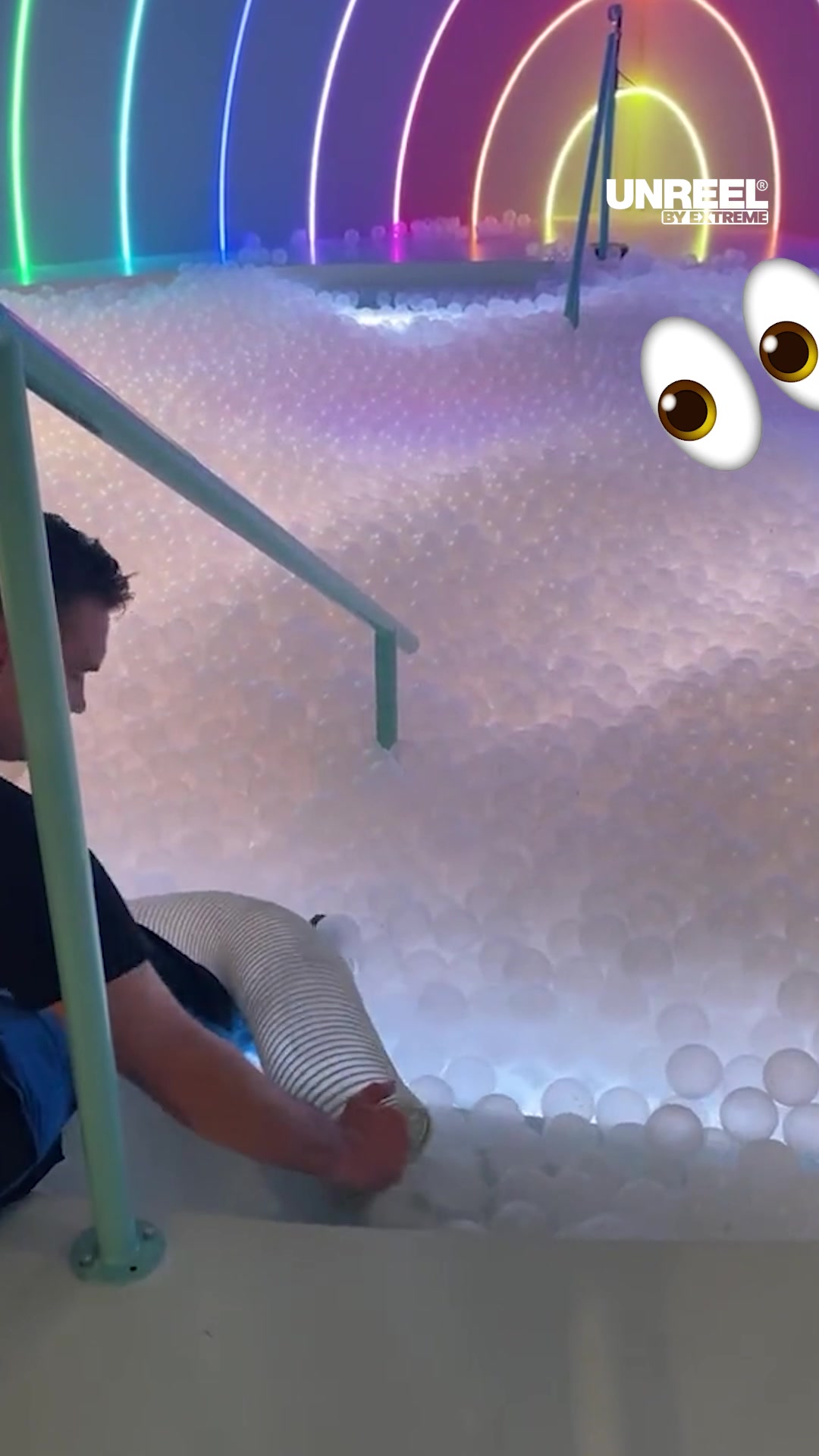 How are giant ball pits cleaned?