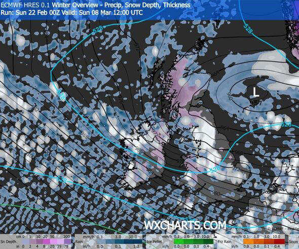 Snow maps show 90% of UK buried as blizzards hit as far south as London ...