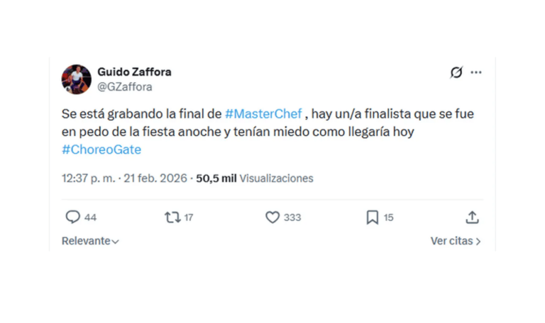 Escándalo en la fiesta de la final: un participante de MasterChef se ...