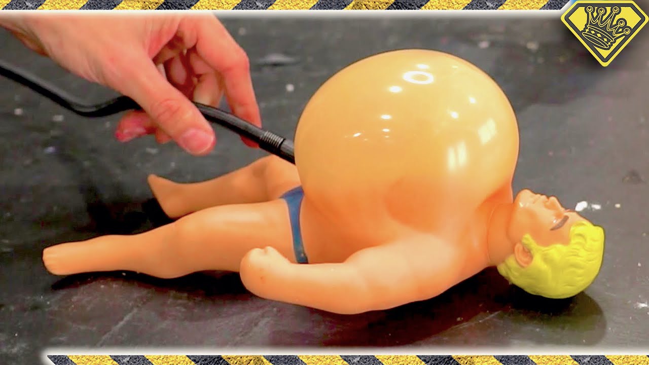 We test how long it takes for Stretch Armstrong to explode
