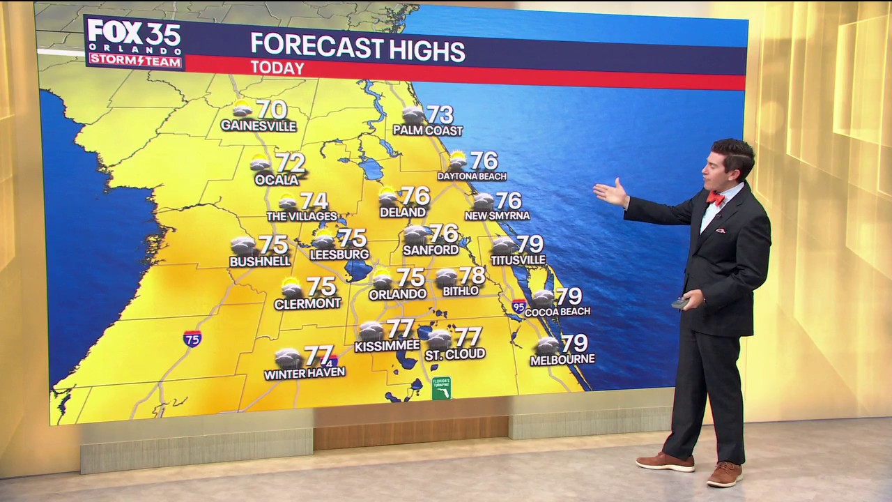 Orlando AM weather forecast: Cold front brings showers, big drop in ...