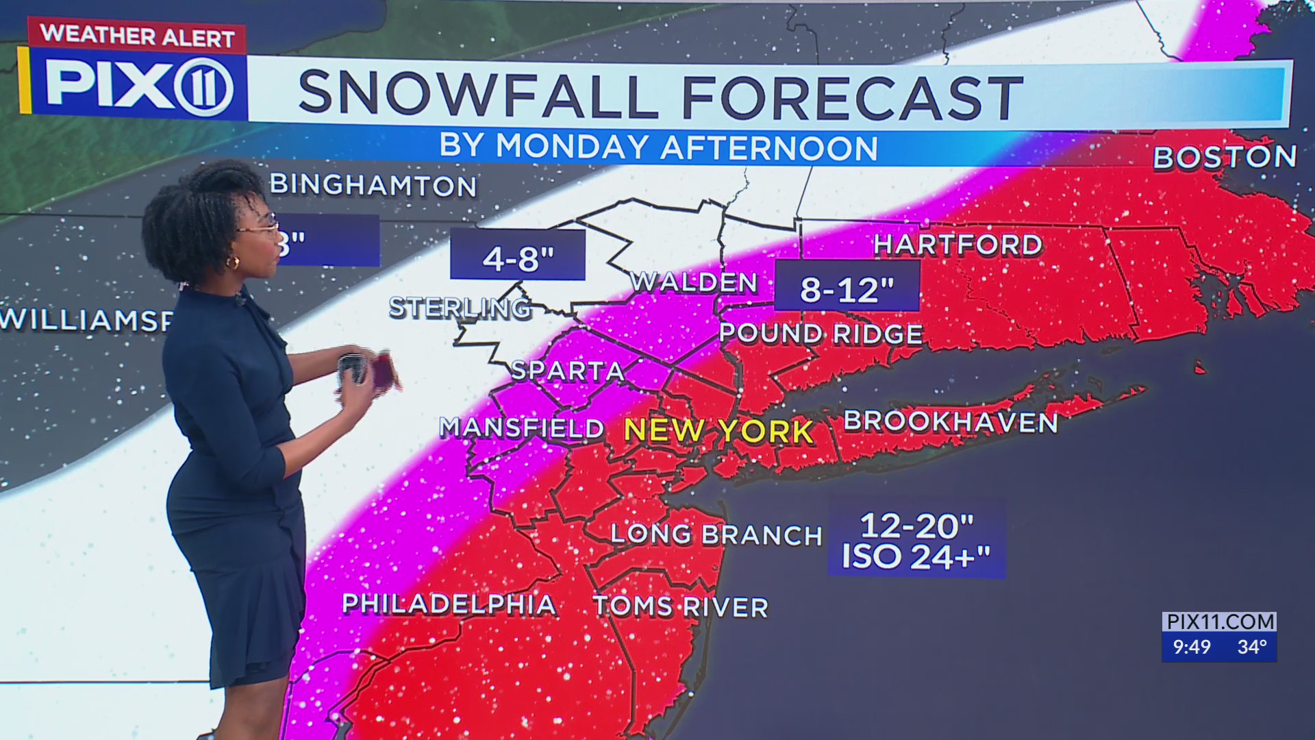 Up to 24 inches of snow expected in NY, NJ