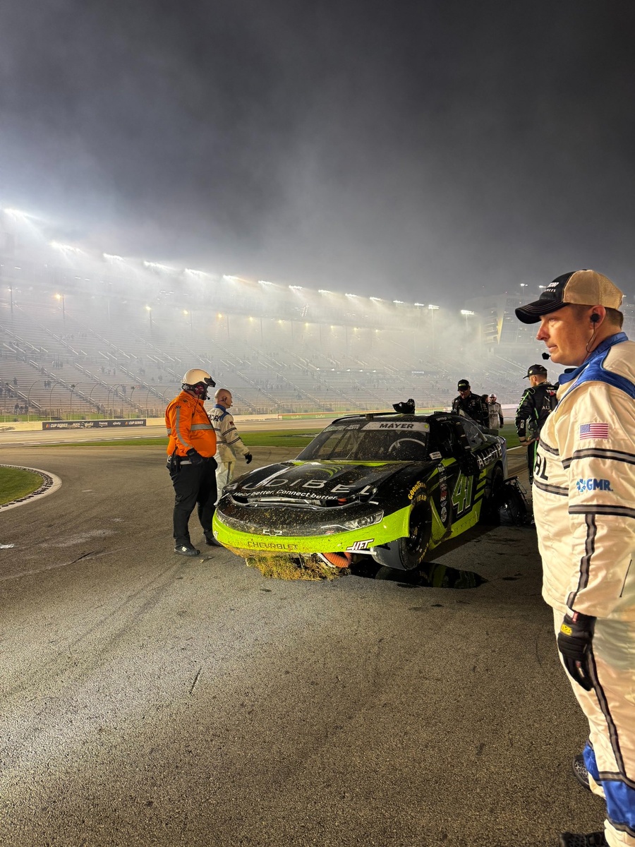 Watch Sam Mayer accidentally wreck his Haas in strange NASCAR blunder