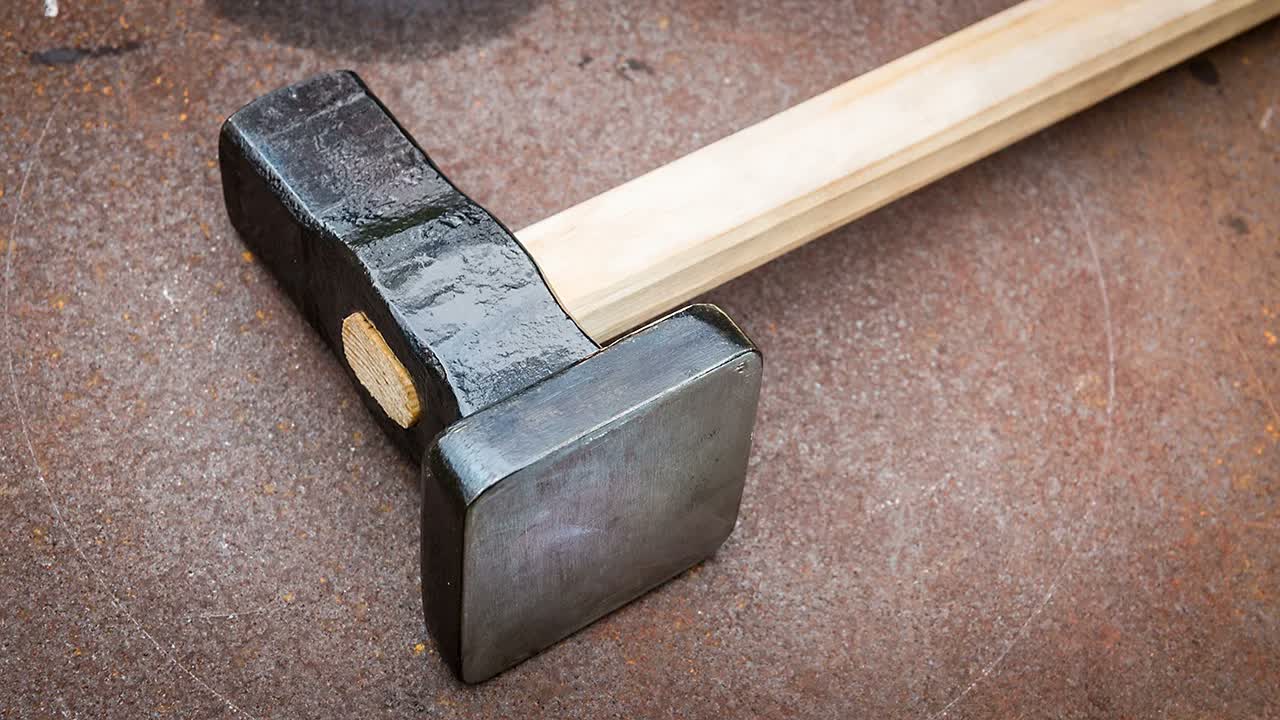 Forging a flatter from solid steel