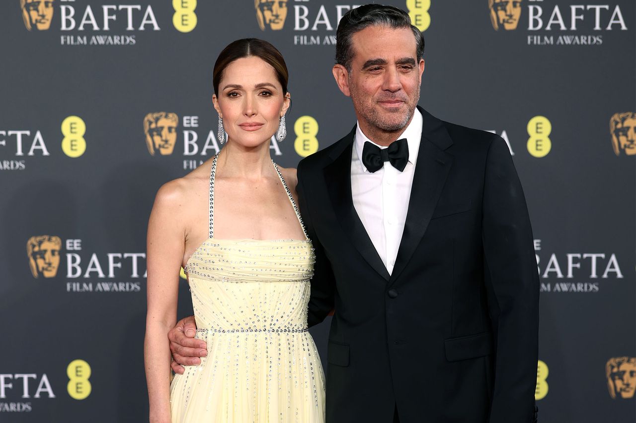 Rose Byrne and Bobby Cannavale attend the 2026 EE BAFTA Film Awards in London on February 22 Neil Mockford/FilmMagic