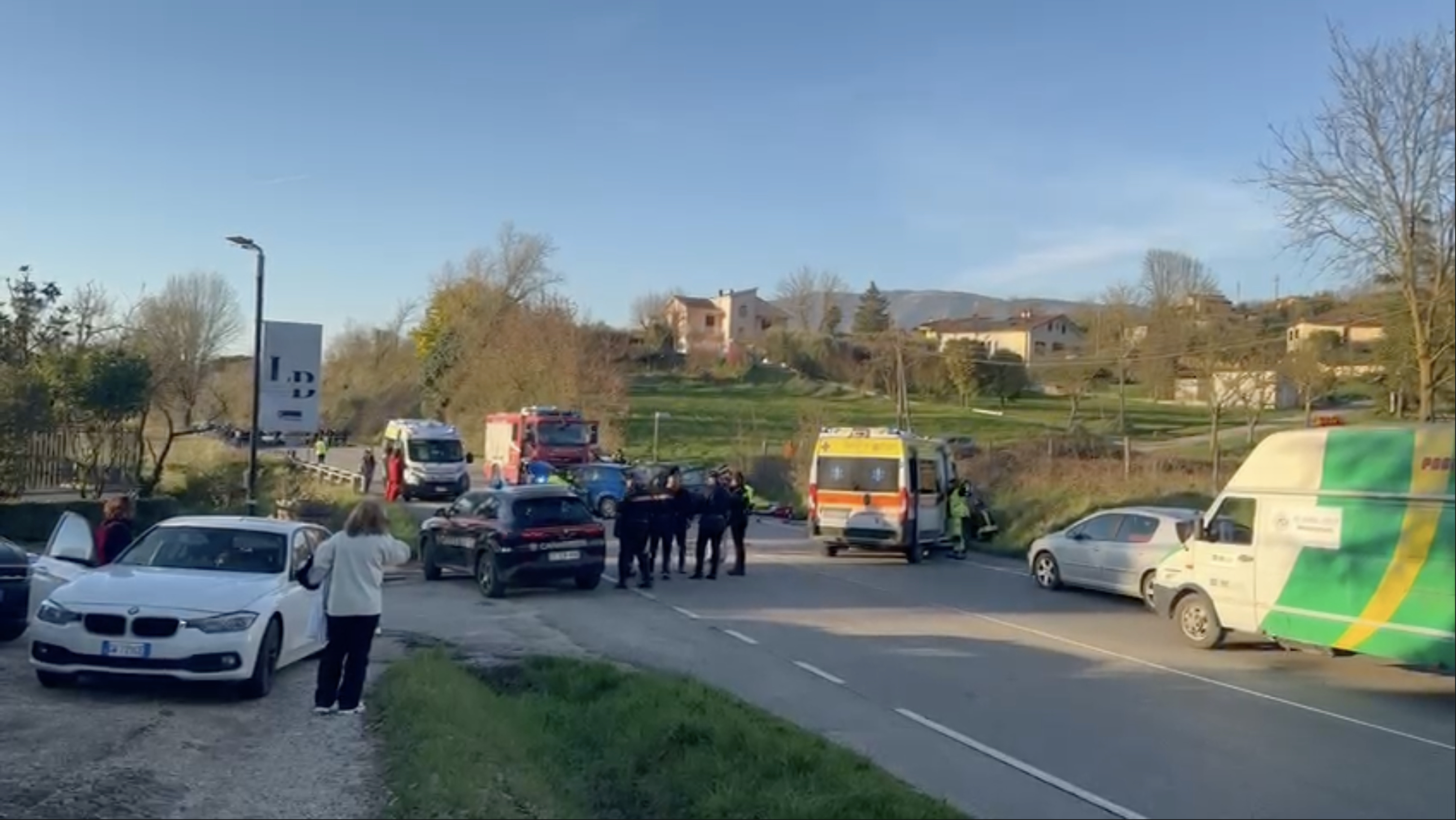Scontro tra quattro auto vicino Cassino, morti marito e moglie