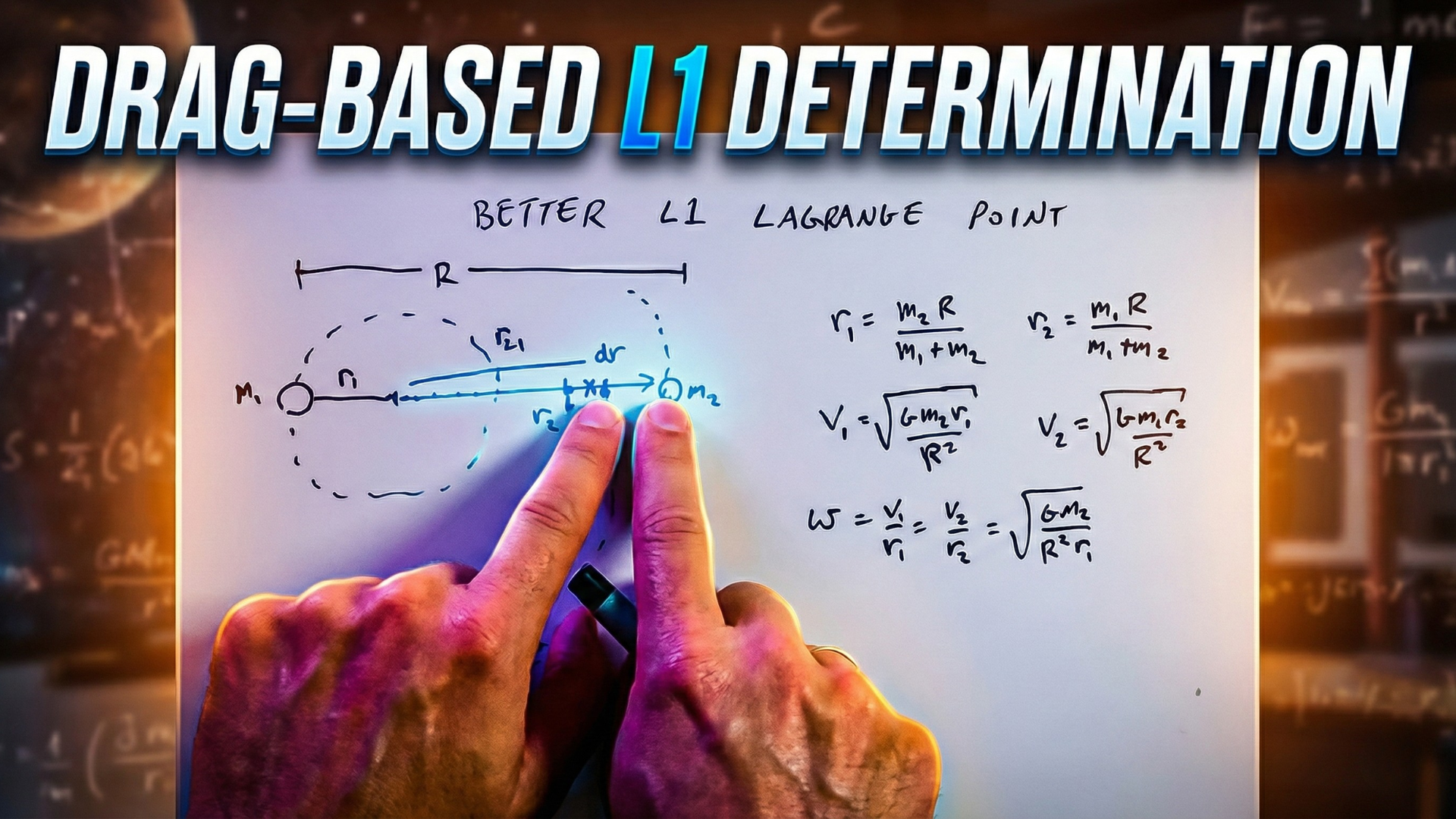 Physics of drag forces in calculating the L1 Lagrange point