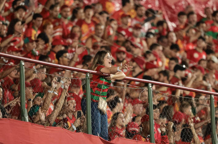 Torcida da Portuguesa deu um espetáculo no Canindé. Foto: Werther Santana/Estadão