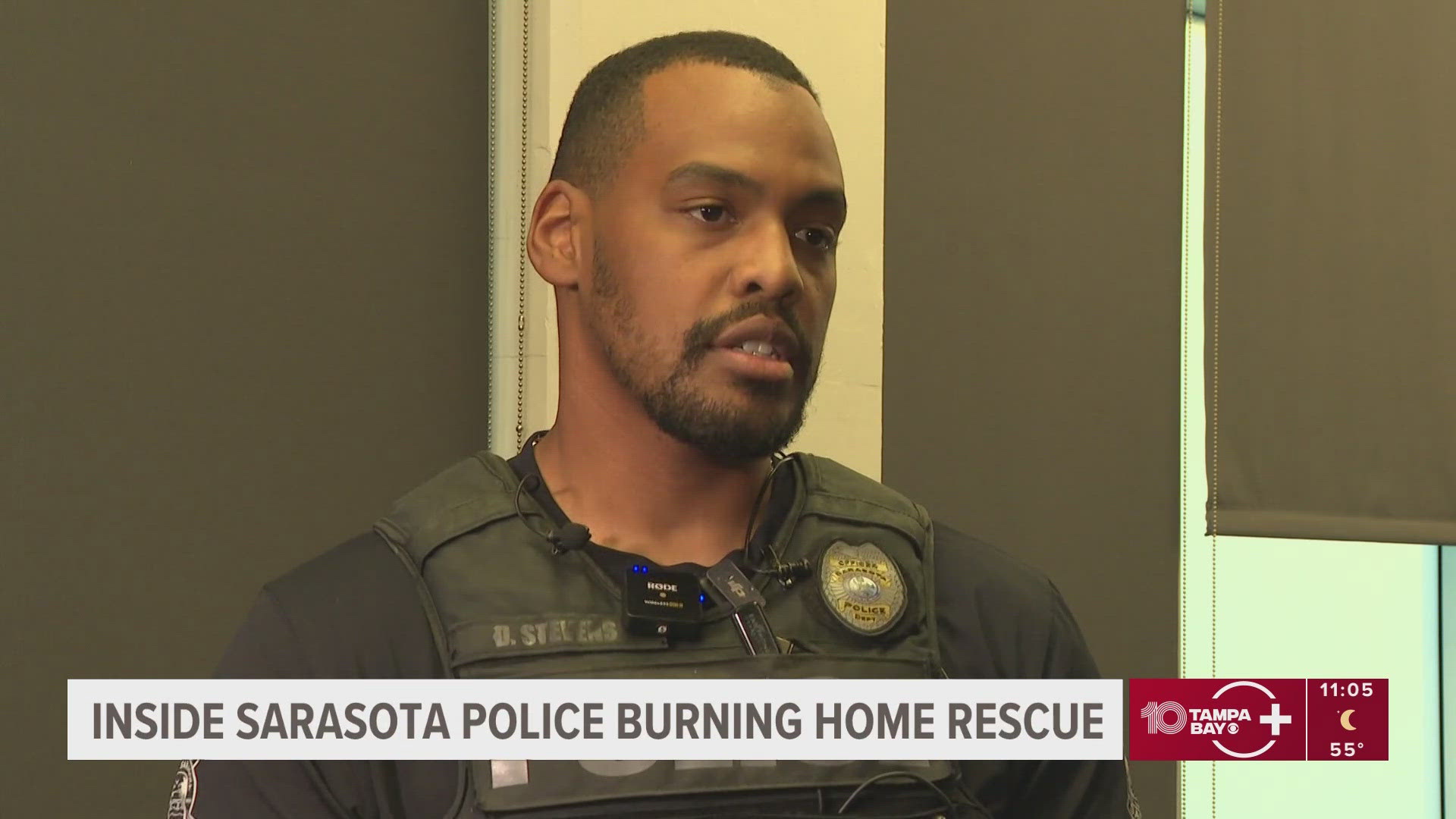 Sarasota police officers share insider view on rescue from a burning home