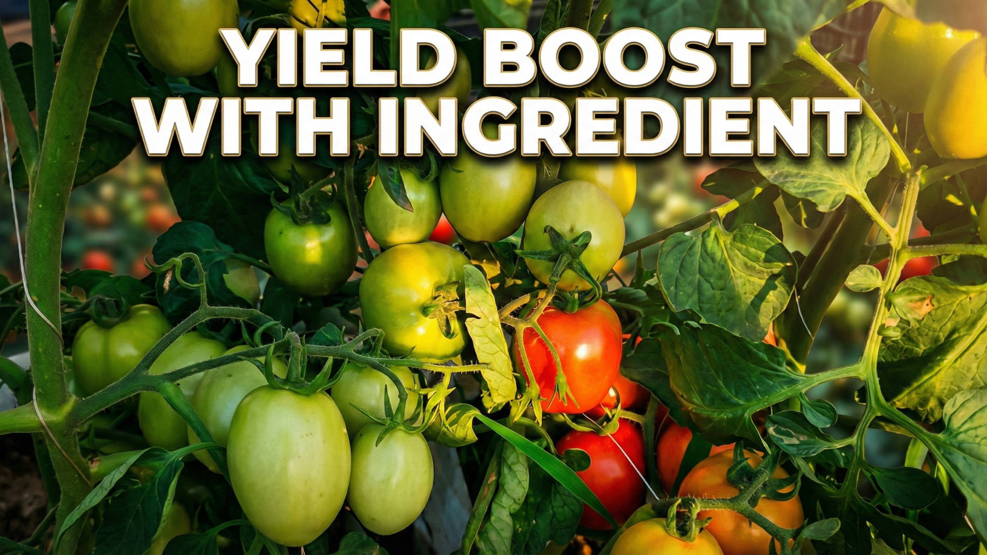 Improving tomato yields with a common household ingredient