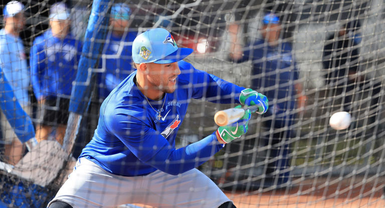 George Springer hilariously wore Team USA jersey at Blue Jays practice