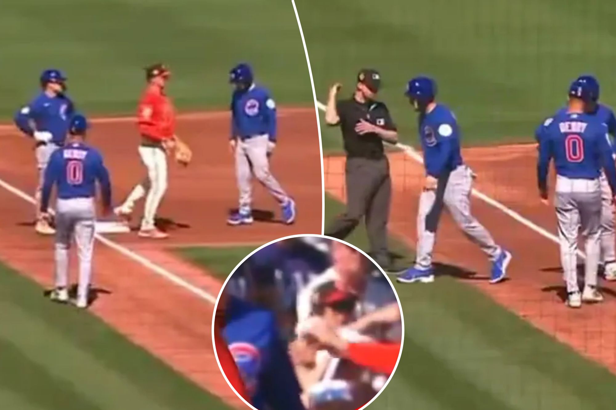 Giants play through 'bizarre' alarm, turn wild triple play after Cubs ...