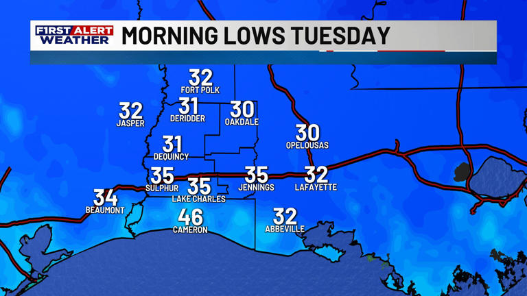 First alert forecast: A couple cold mornings, turning warmer again by ...