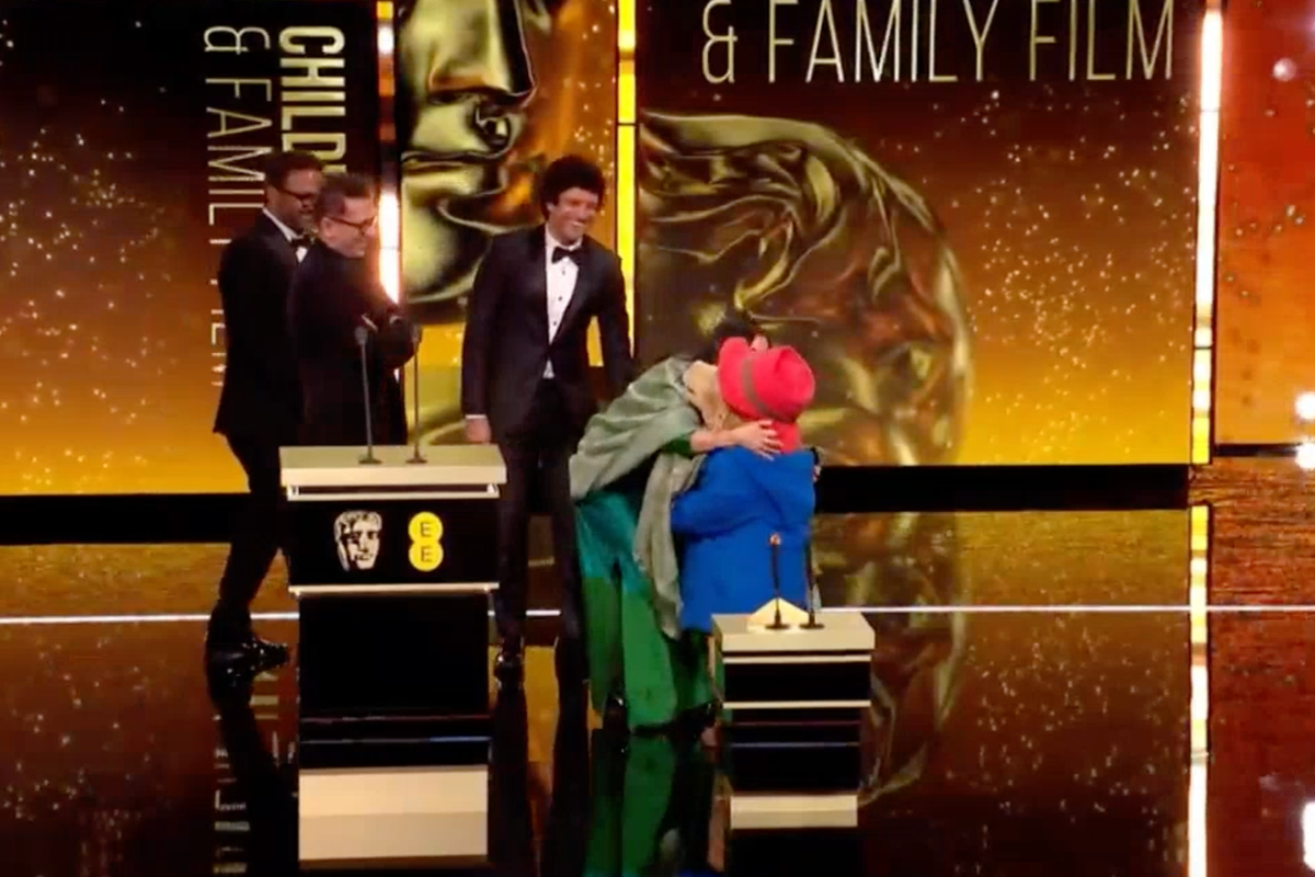 Paddington shares sweet moment on stage with BAFTA winners