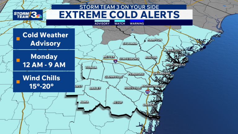 Storm Team 3: Very cold start to the week