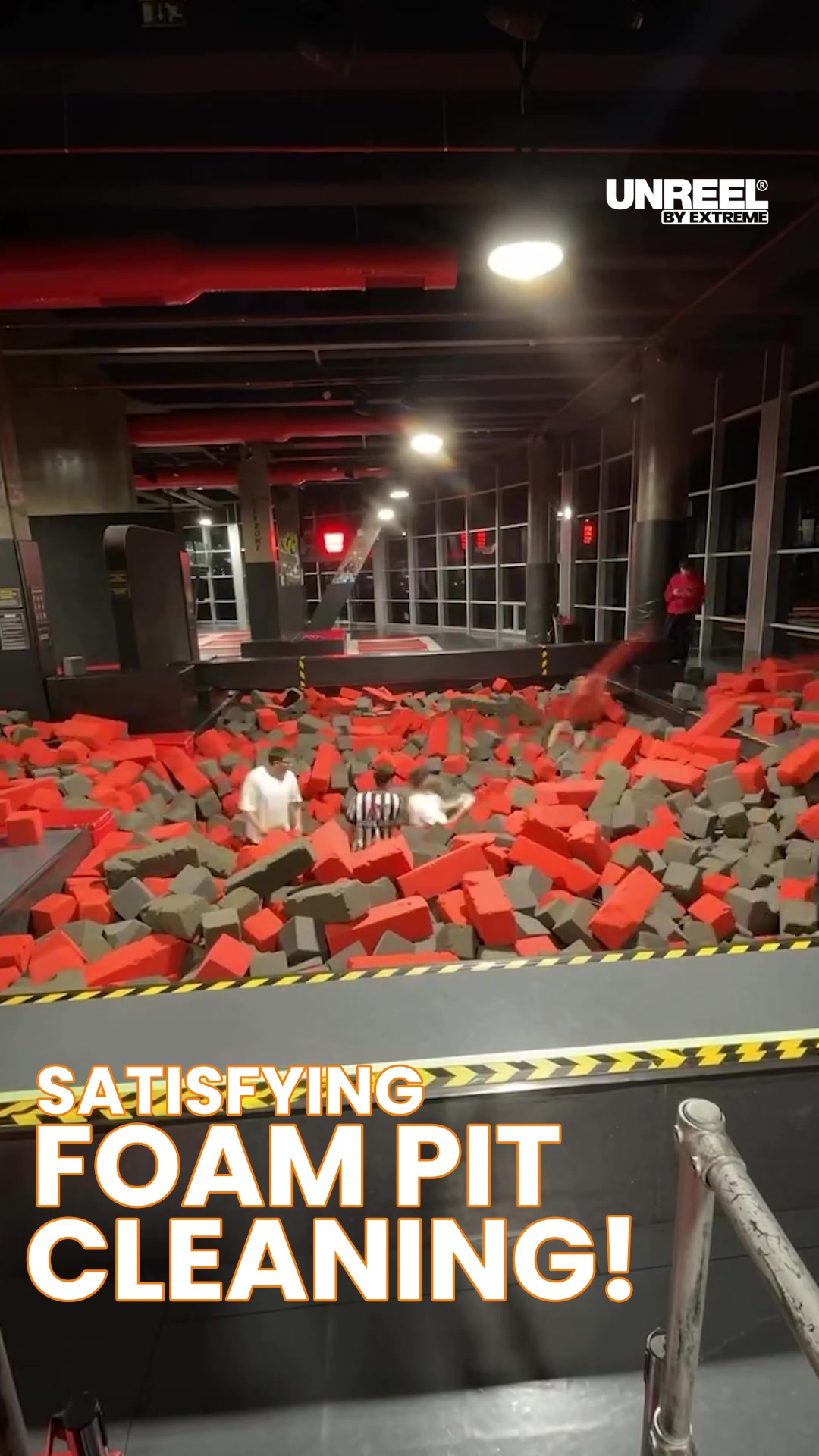 Foam pit makeover: Satisfying time-lapse of UNREEF Park's hygiene overhaul!