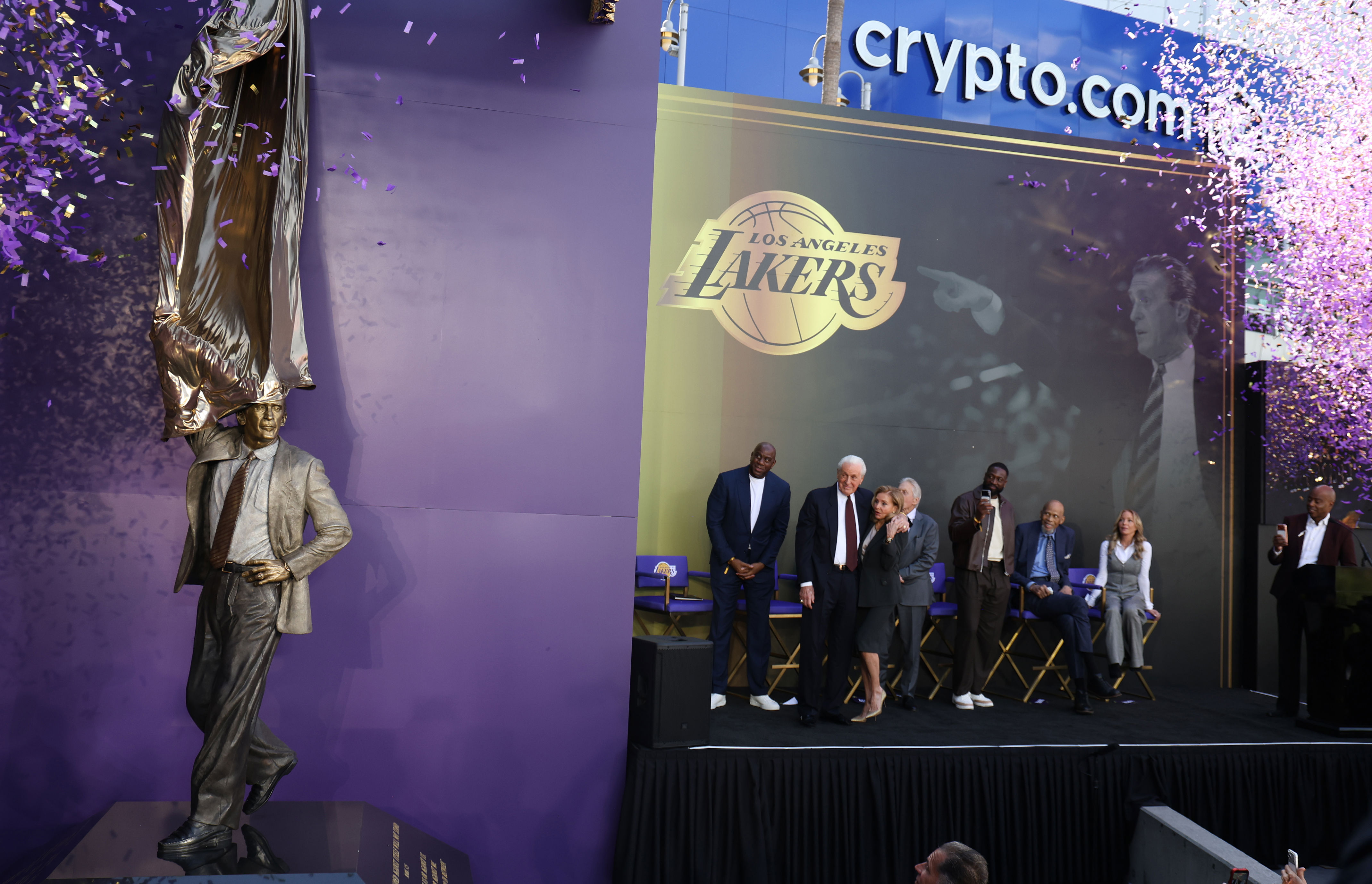 The best moments from Pat Riley’s statue unveiling