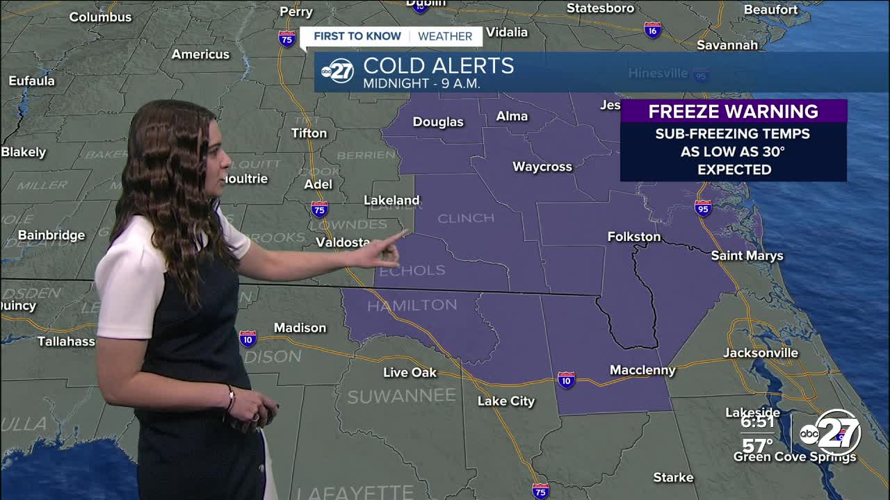 First to know forecast: Chilly nights have returned; freeze warning in ...