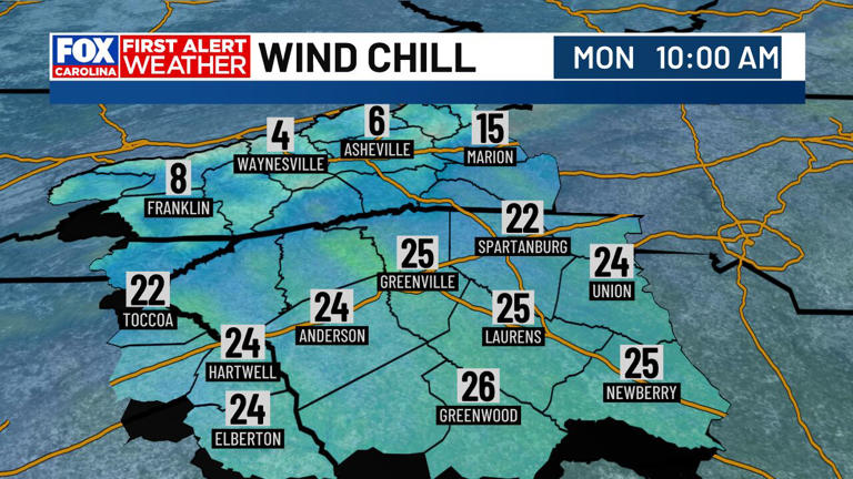 Winter returns to the western Carolinas early week then Warming Trend ...