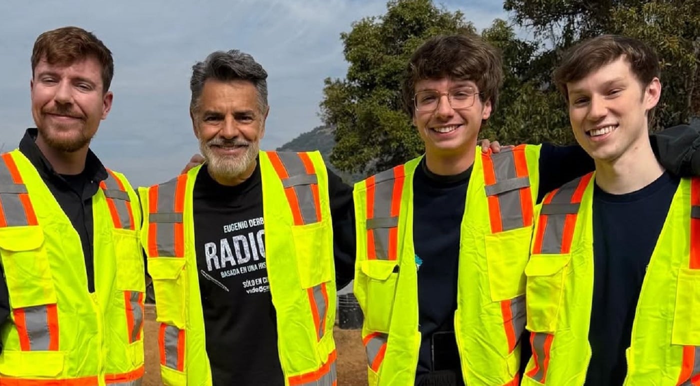 El actor formó parte del mega proyecto del youtuber para la creación de espacios educativos en todo el mundo. Foto: Cortesía