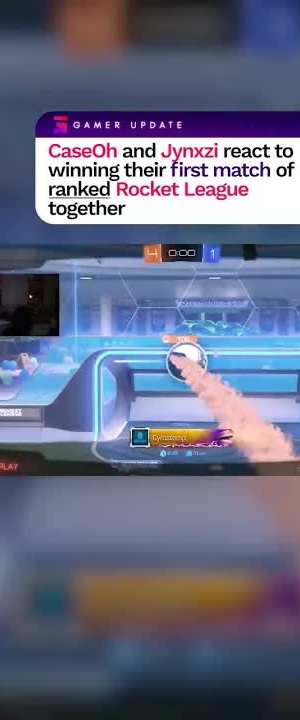 CaseOH and Jynxzi react to winning their first match of Rocket League # ...