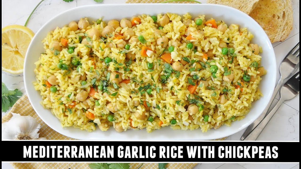 Mediterranean garlic rice with chickpeas: A flavorful alternative to ...
