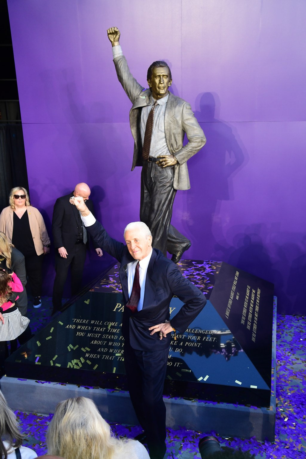 Pat Riley 'grateful' to be honored with Lakers statue