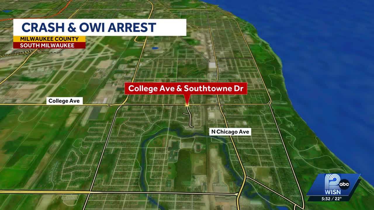 60-year-old arrested for OWI 5th offense in South Milwaukee crash