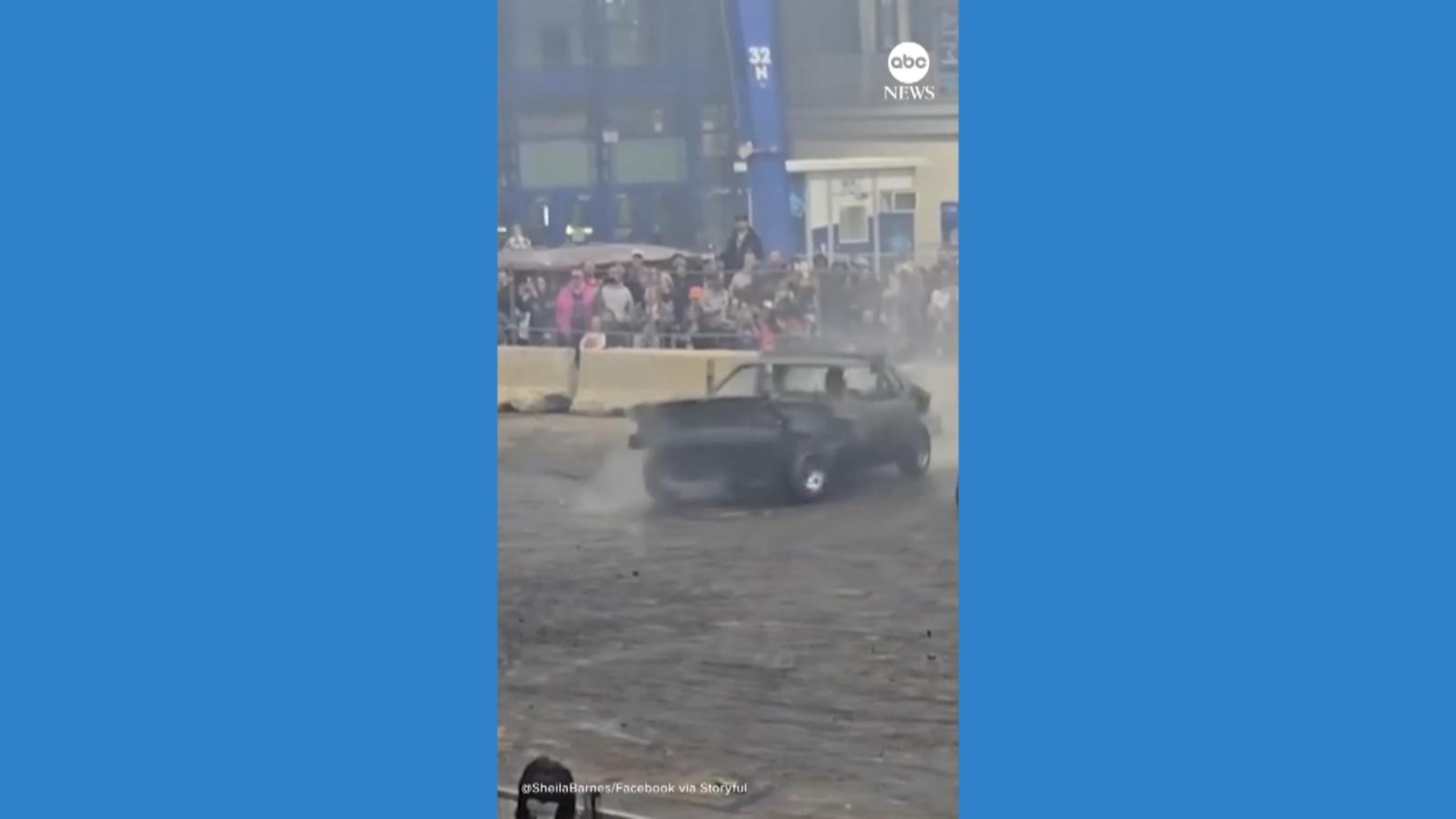 Demolition derby car crashes into crowd in Oklahoma