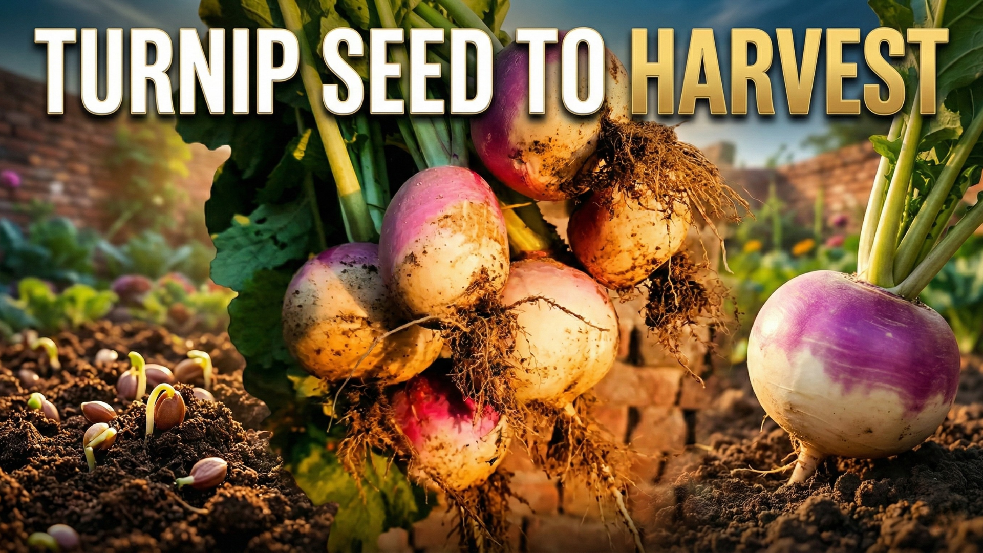 Turnips in raised beds growing tips from seed to harvest