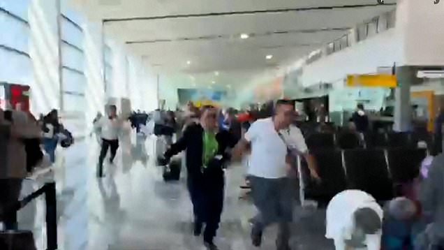 Mass panic at Mexico's Guadalajara airport after fires set for drug ...