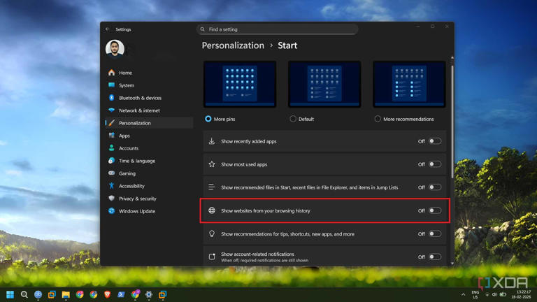 screenshot of disabling start menu ads windows-11