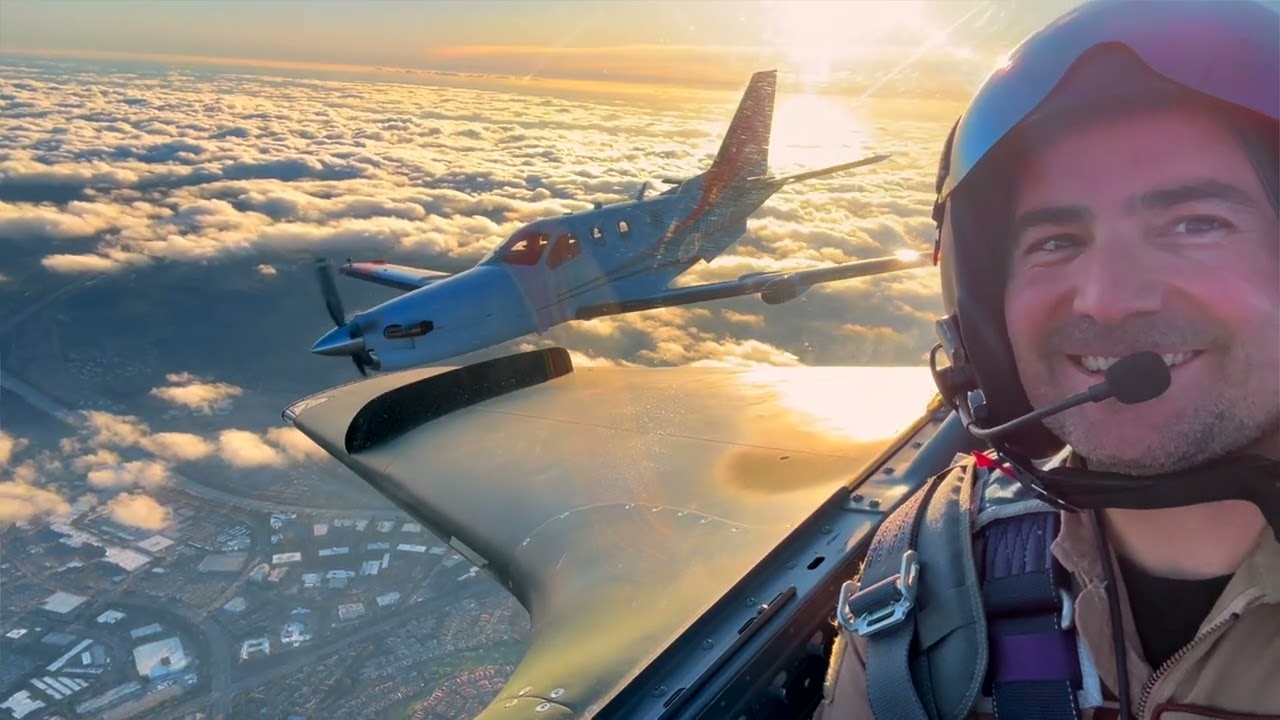 Watch one pilot push a single engine aircraft across the planet