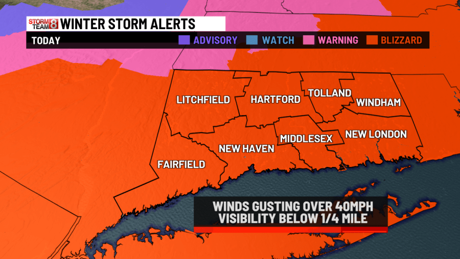 State of emergency declared in Connecticut for blizzard
