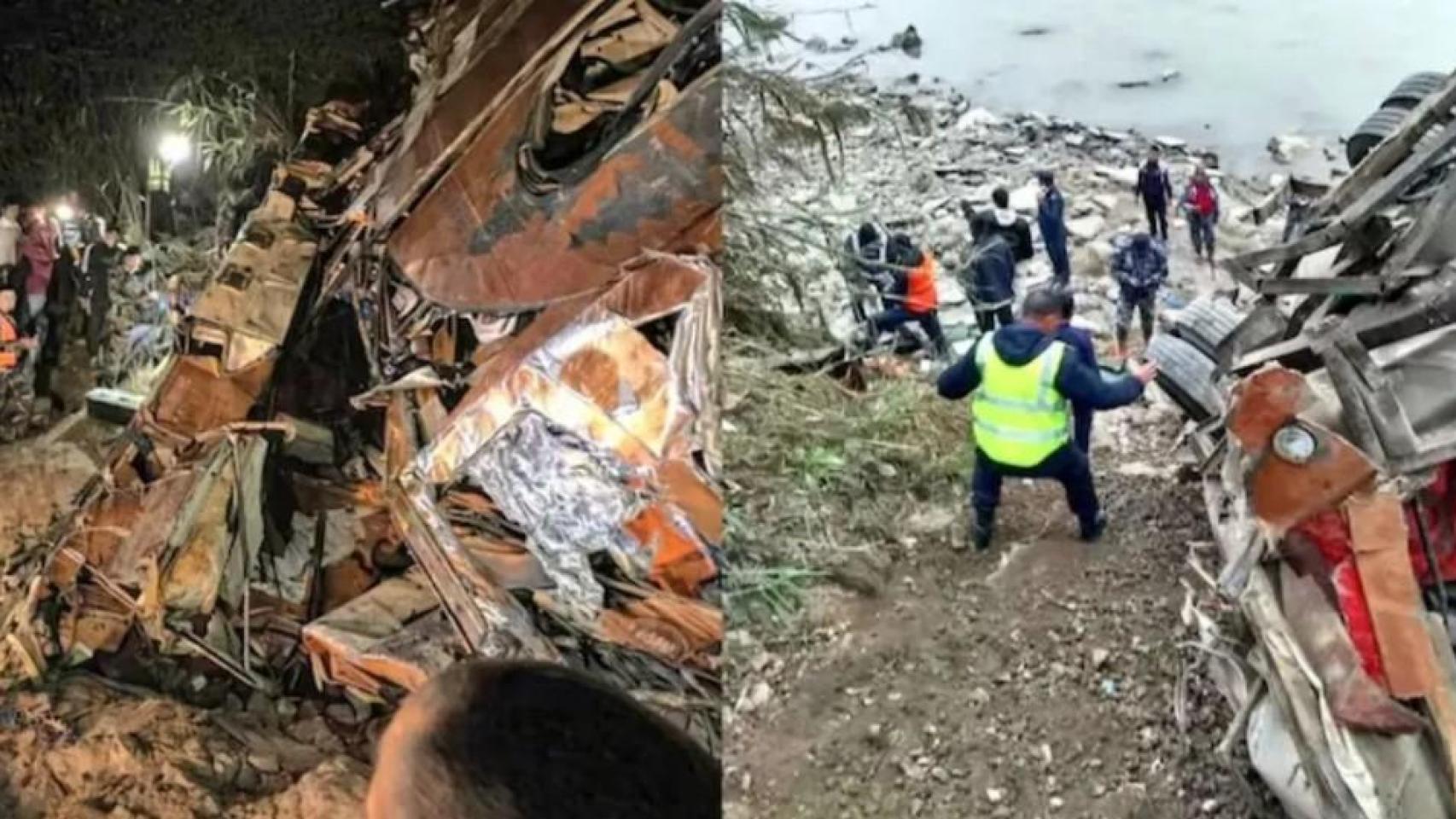 Al menos 19 muertos y 25 heridos en un accidente de autobús con ...
