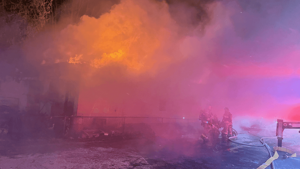 Crews battle overnight house fire; no injuries reported