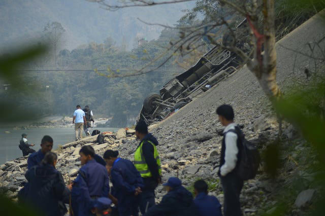 British national among 19 killed as bus plunges off mountain road in Nepal